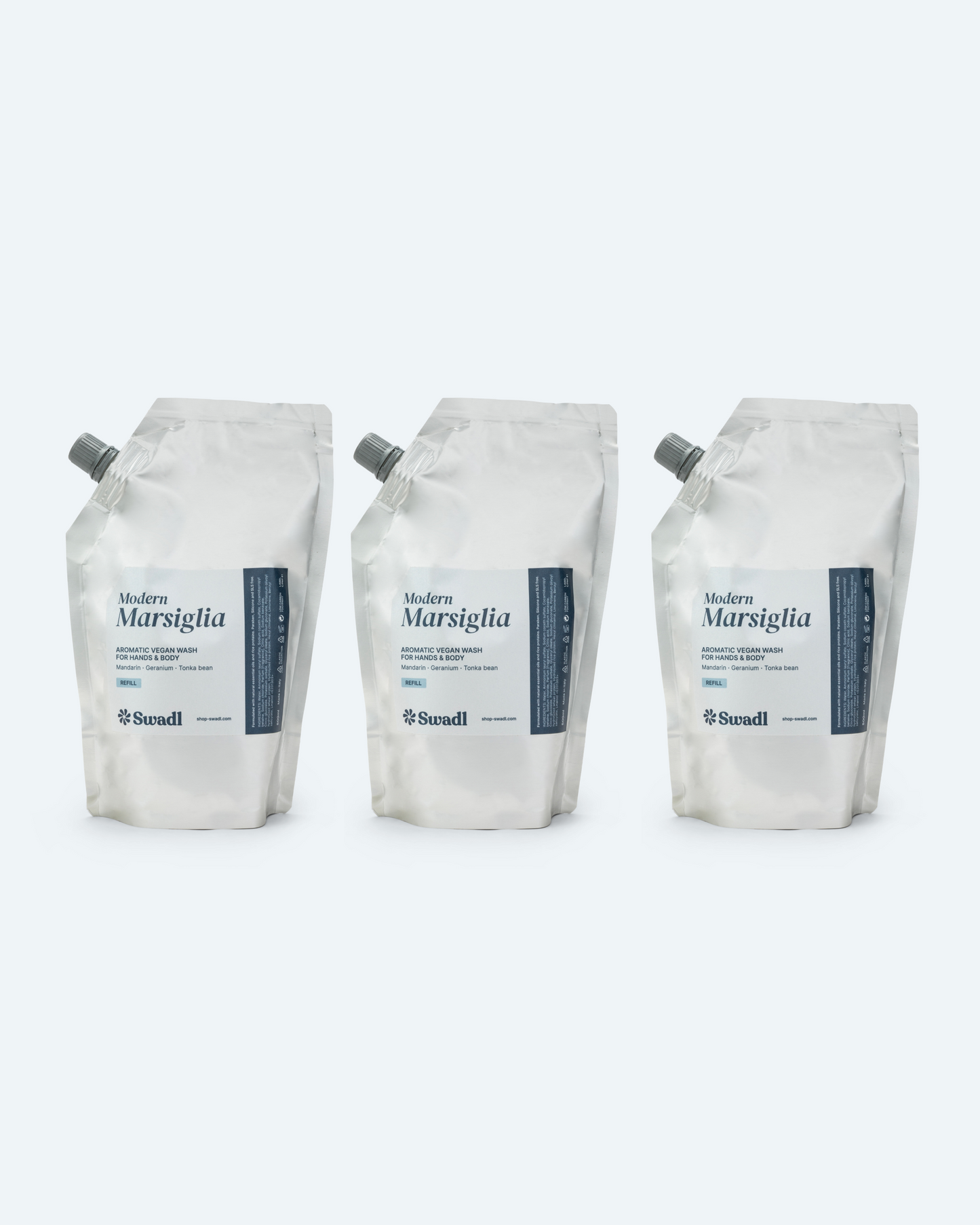 Ricarica Modern Marsiglia Sapone Liquido Vegano Set da 3