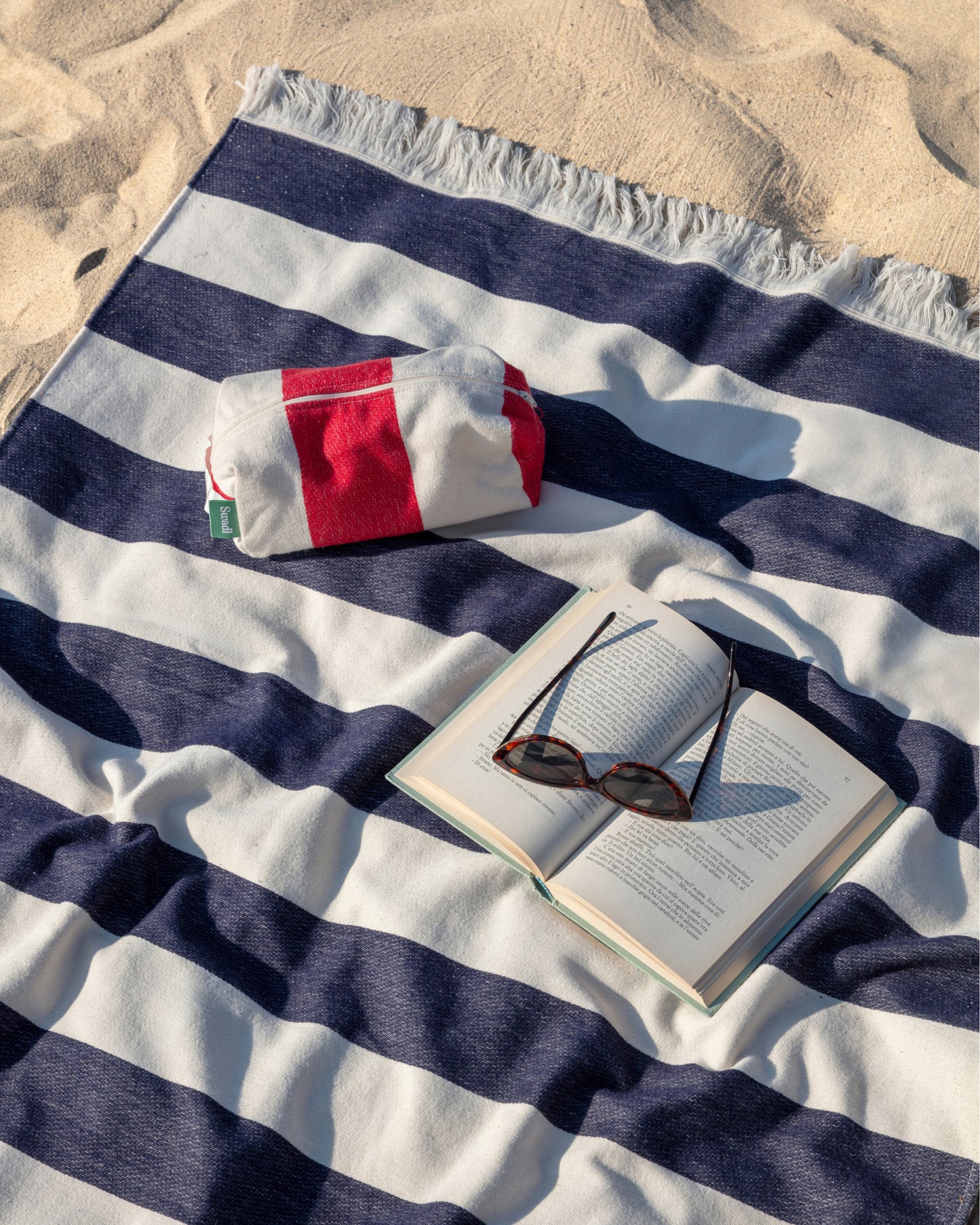 Telo Mare Fouta Blu Oltremare Capsule Mediterraneo