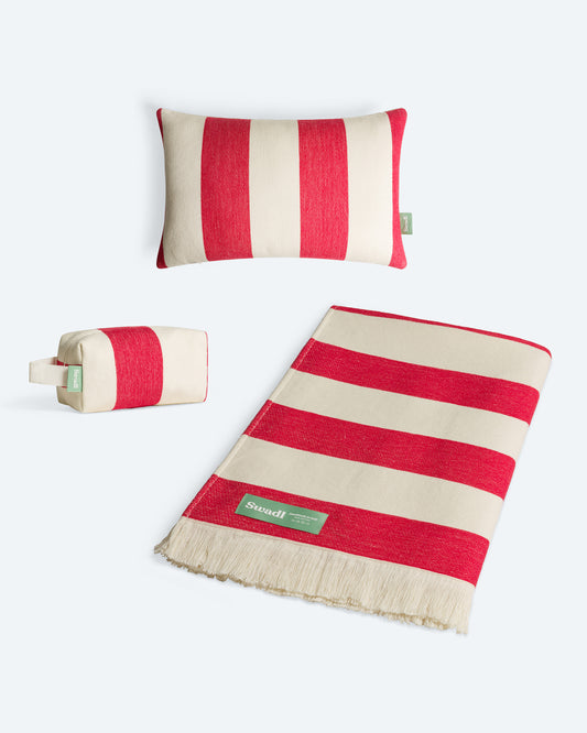 Ready Beach Set Red Sunset Capsule Mediterraneo