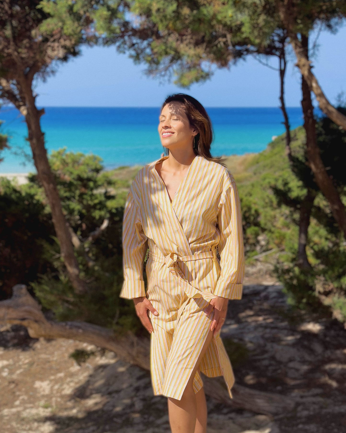 Vestaglia Easy Summer 24/7 Giallo Golden Hour. Unisex.