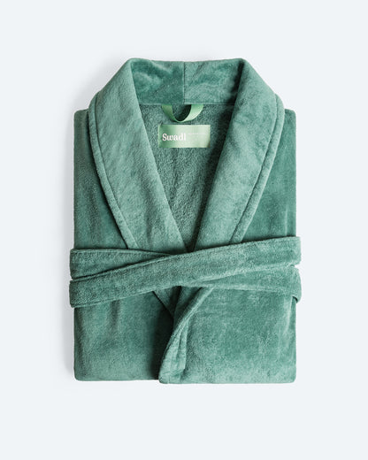 Shawl Bathrobe Buongiorno Forest Mist Unisex