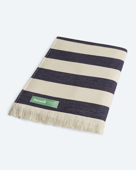 Fouta Beach Towel Marine Ink Capsule Mediterraneo