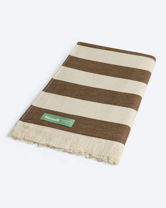 Fouta Beach Towel Mocha Sand Capsule Mediterraneo
