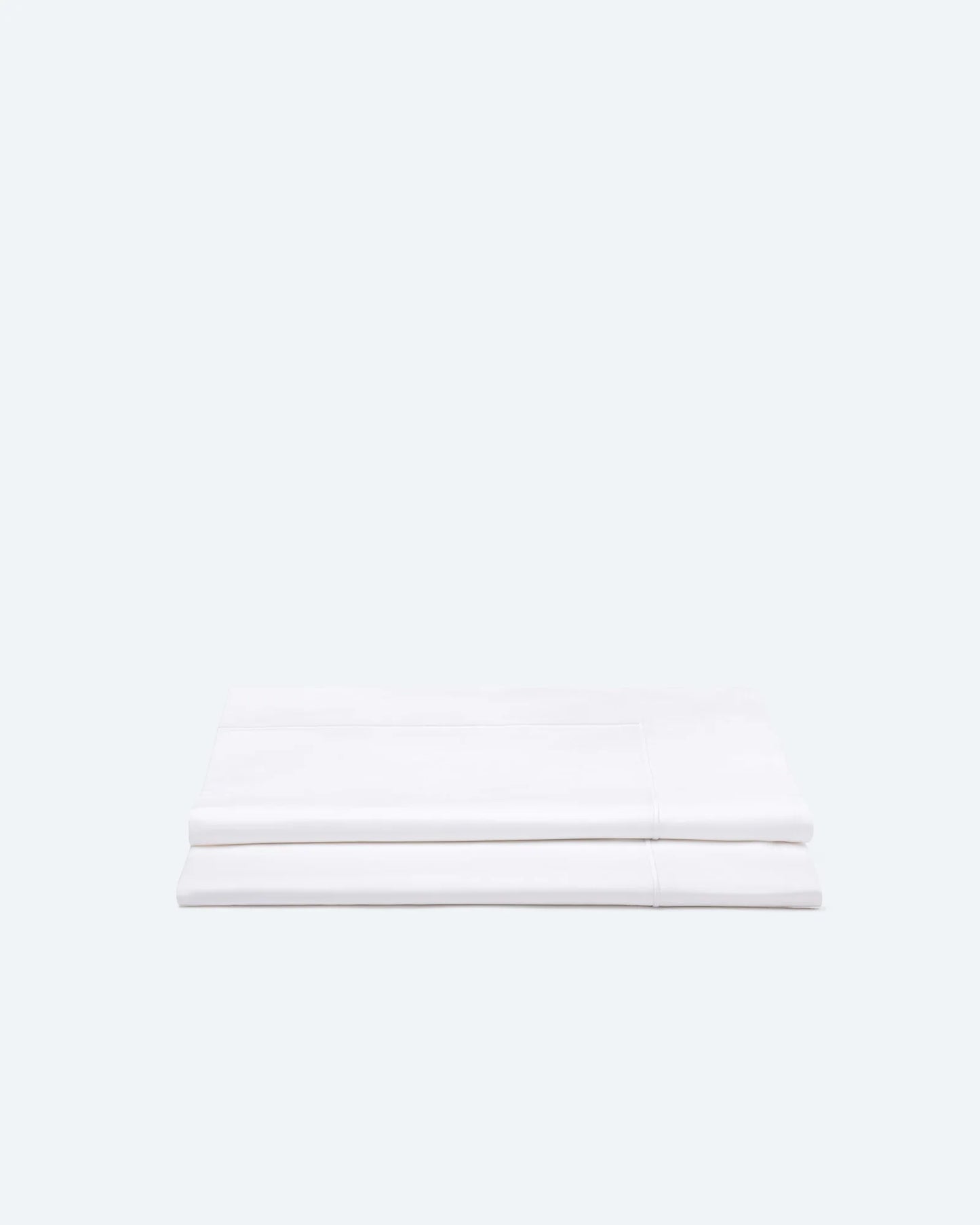 Bedding Set with Duvet Cover and Sheet Crisp White Cotton Percale