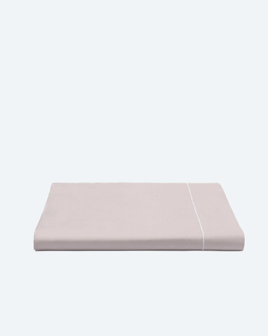 Sheet Neutral Taupe Cotton Percale