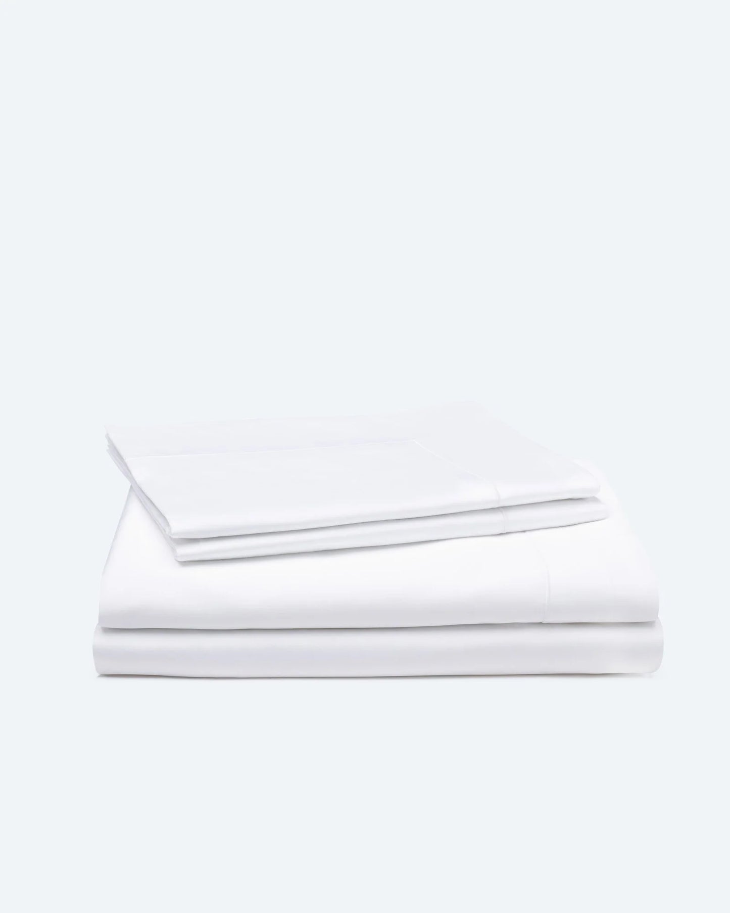Bedding Set with Sheet Crisp White Cotton Sateen