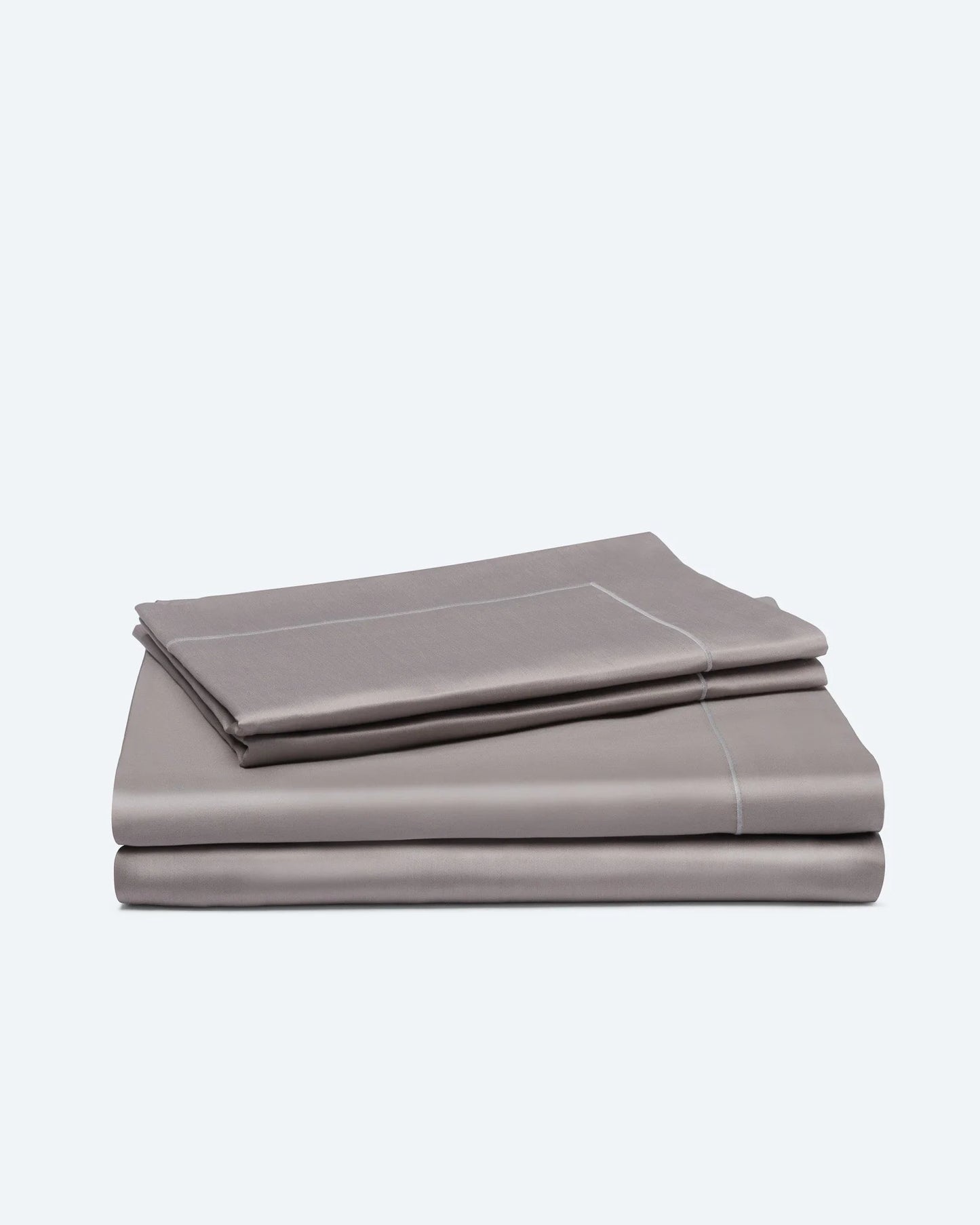 Bedding Set with Sheet Calm Grey Cotton Sateen
