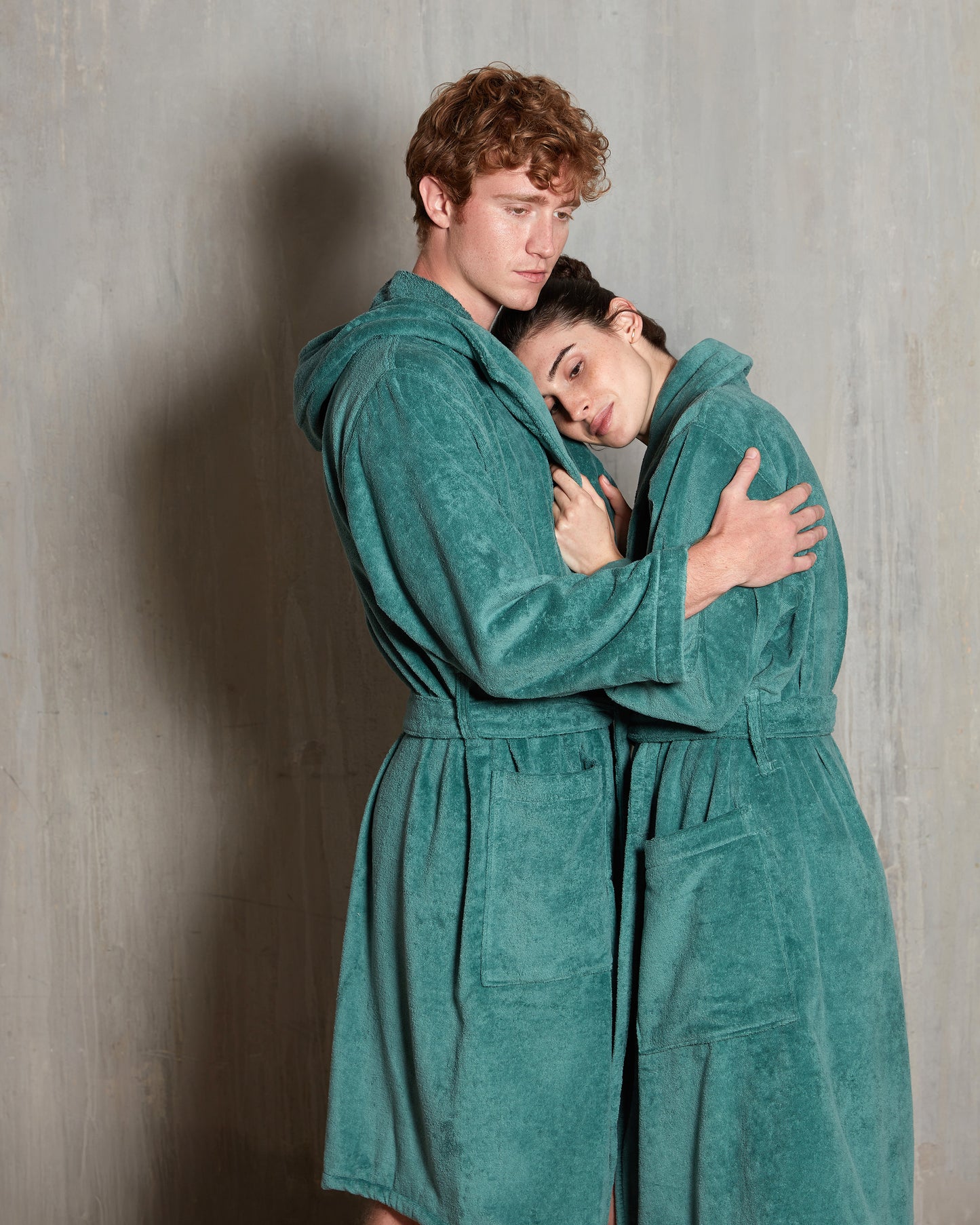 Shawl Bathrobe Buongiorno Forest Mist Unisex