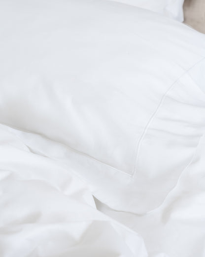 Pillow Case Duo Crisp White Cotton Percale